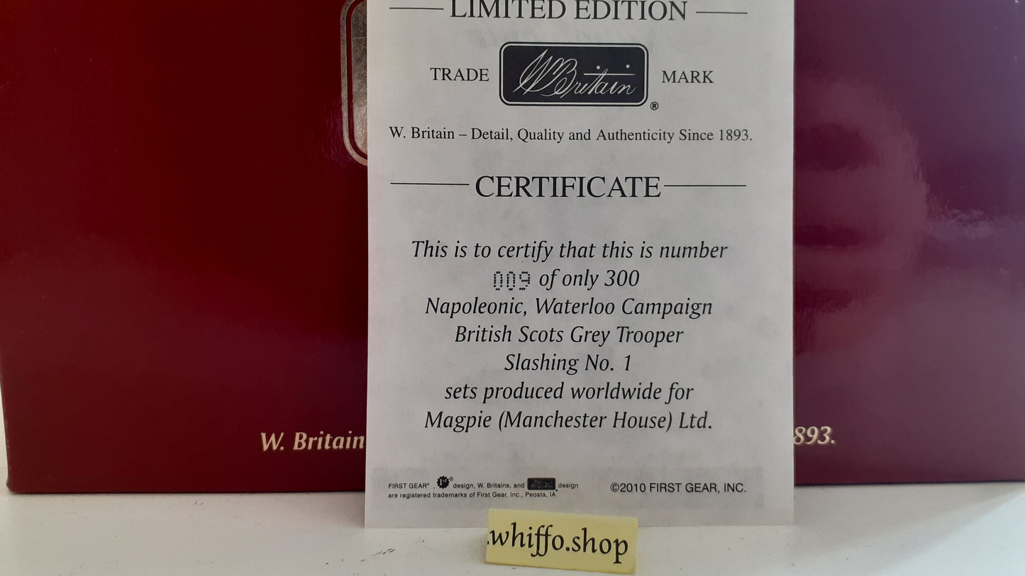Britains 36060 Napoleonic Scots Grey only 300 made waterloo 2010 1:32 wdb45