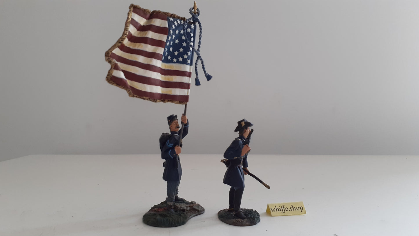 Britains 17662 Union Acw  Flag frock coats Command 2007 1:32 metal S534