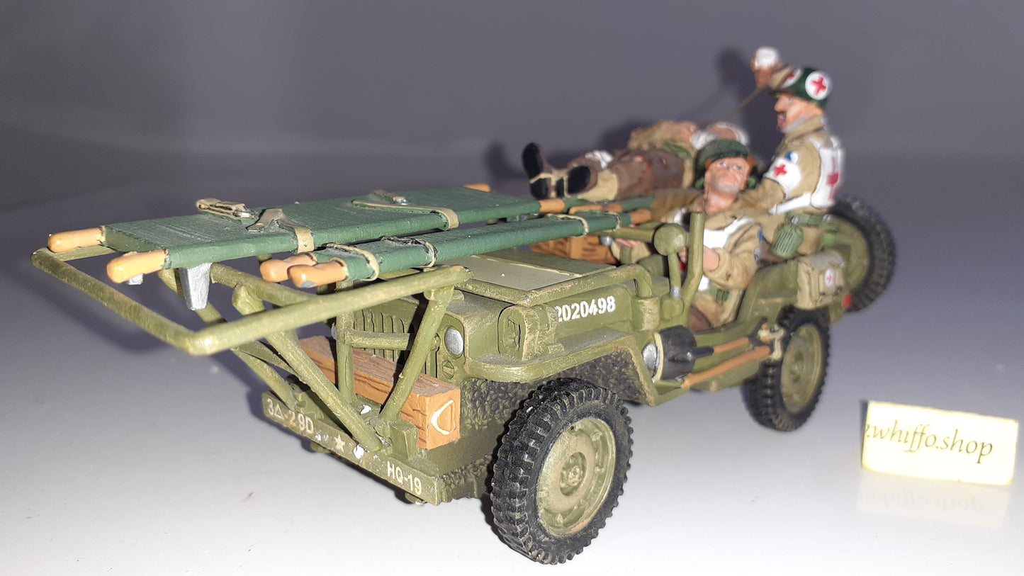 King and country Dd68 Us Ambulance Willys Jeep D-day Bulge 2011 boxd for sale S8