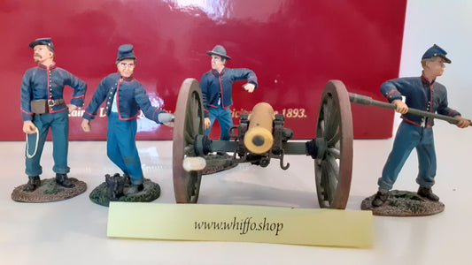 Britains 31056 2010 Acw Union Artillery Napoleon Gun Crew boxed 1:32 Wdb