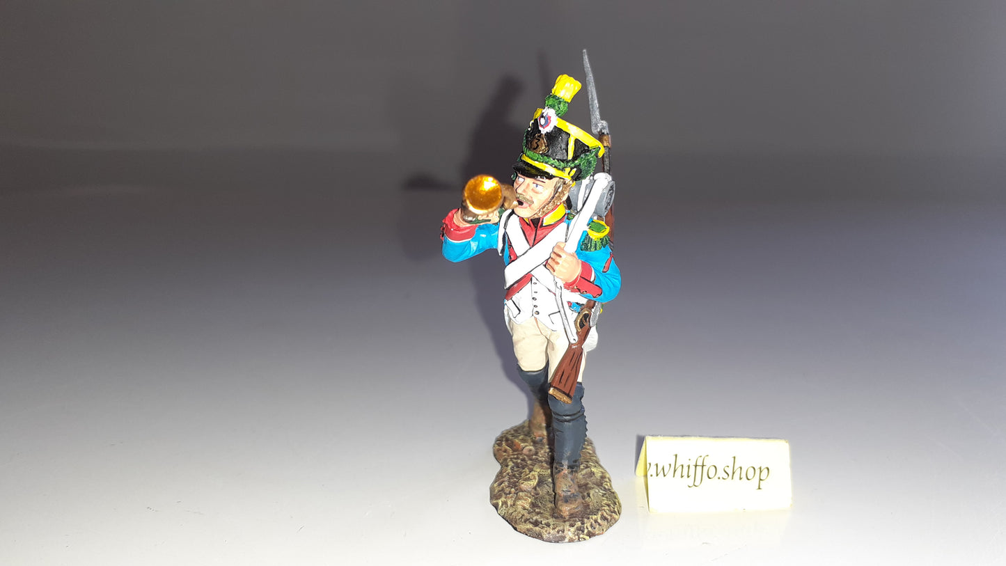 King and country Napoleonic 3rd Voltigeur Bugler 2003 boxed 1:30 Na17 Na017 W16