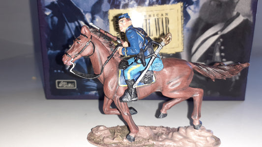 BRITAINS 17401 Acw Union Cavalry Rifle Wild West Boxed 2002 Metal 1:32 S623