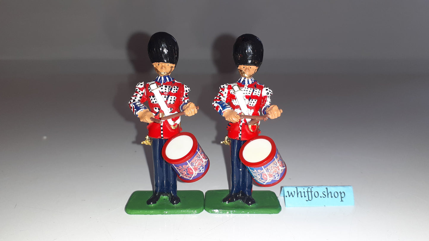 Britains 40211 Queen Victoria Scots Guards Drummers 1:32 metal boxed for sale  S8