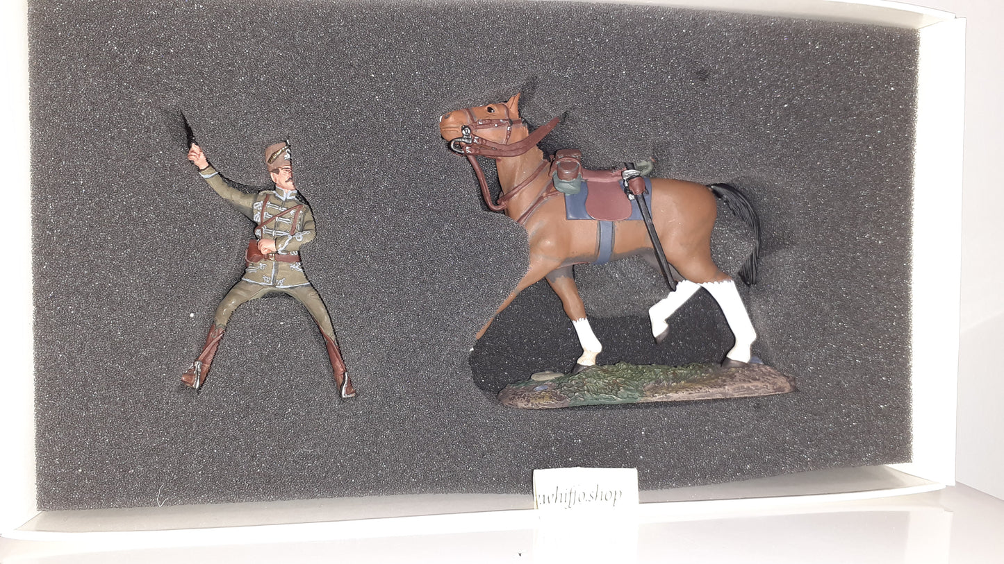 Britains ww1 17674 2006 German Deaths Head Hussar Cavalry 1914 metal boxed S2