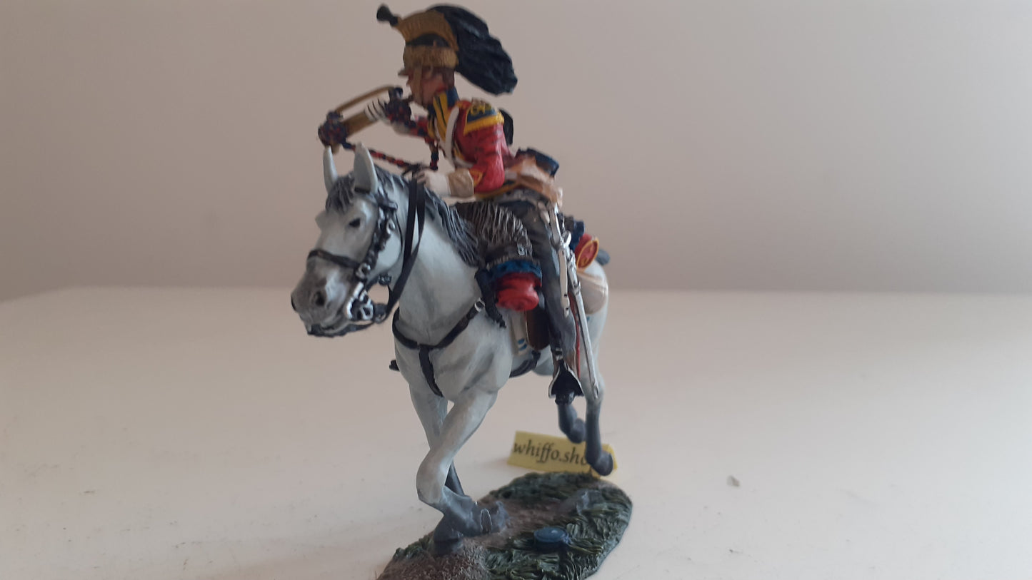 Britains 36057 Napoleonic Waterloo 1st Royal Dragoons bugler Charging boxed S8