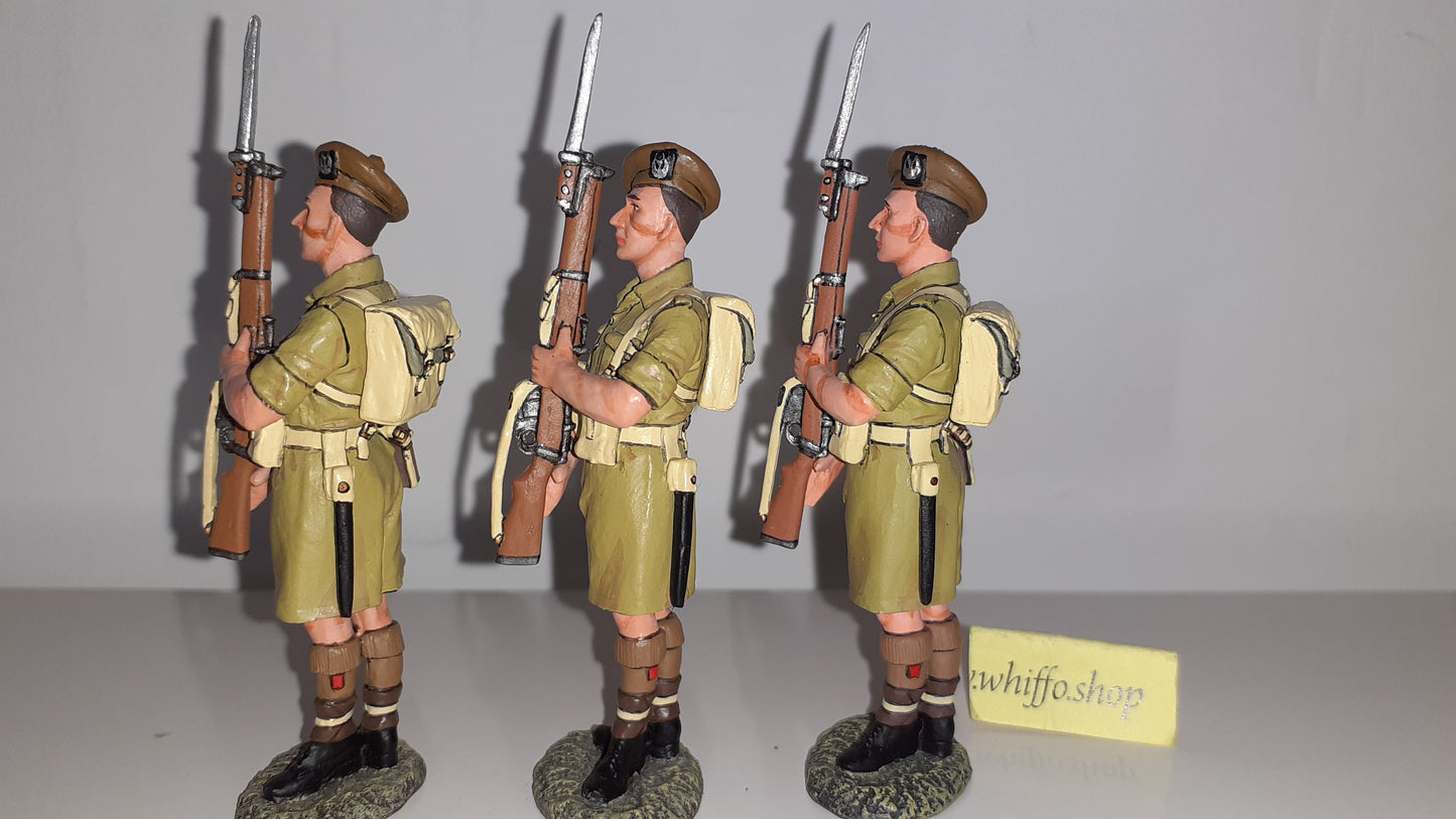 King and country 3 Figures Ea33 Ea033 8th Army Scottish 2009 boxed Rbwdb