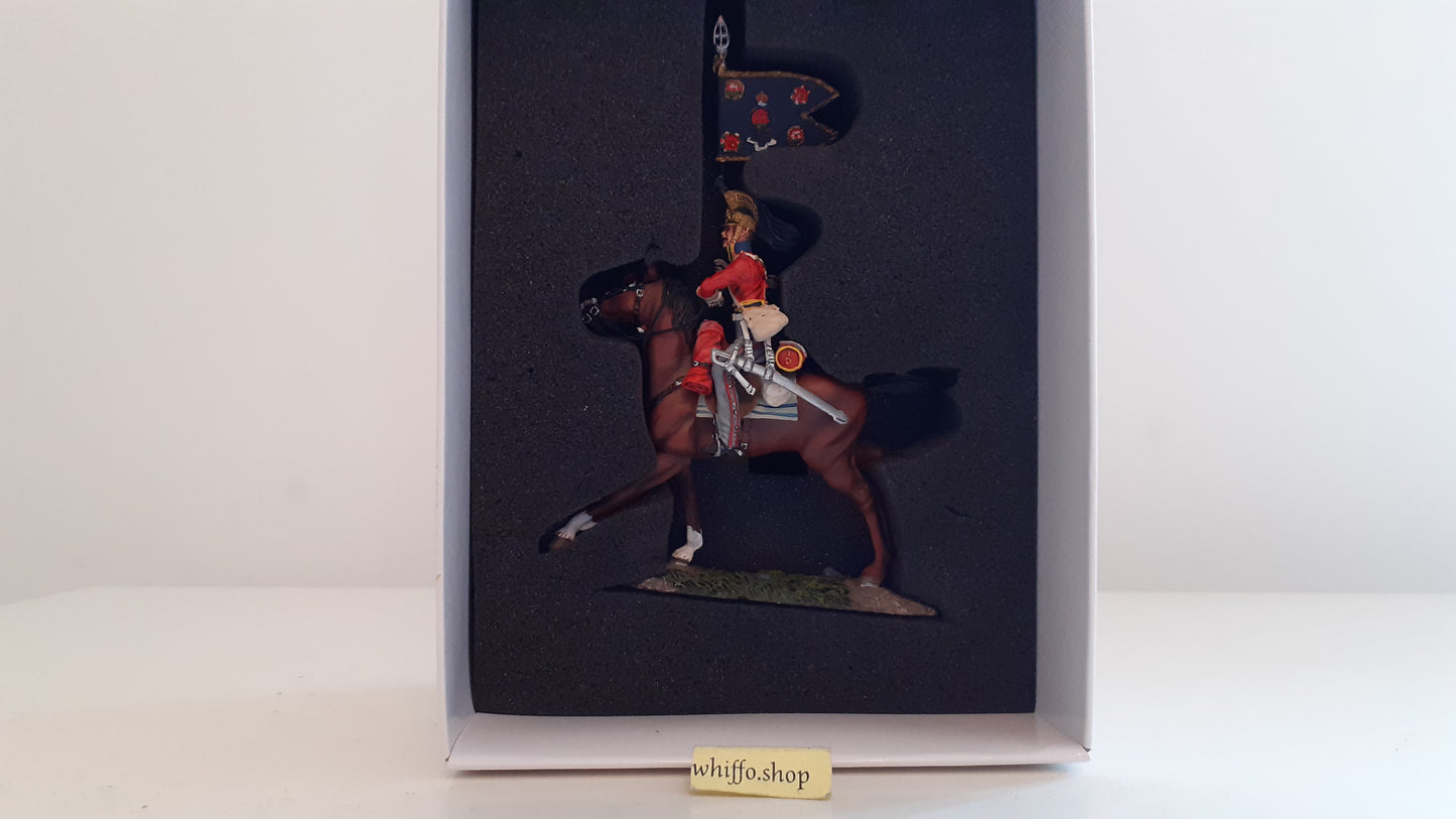 Britains Waterloo 36066 1st royal dragoons cavalry Napoleonic Guidon Bearer 2011 S8b45
