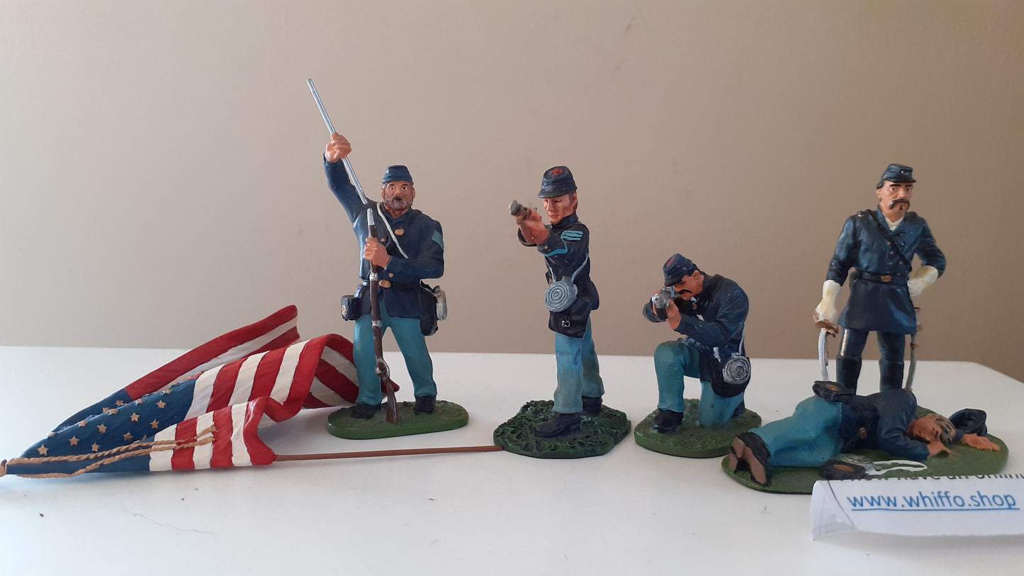 Britains Acw Union Infantry 1:32 Red Box  Wdb