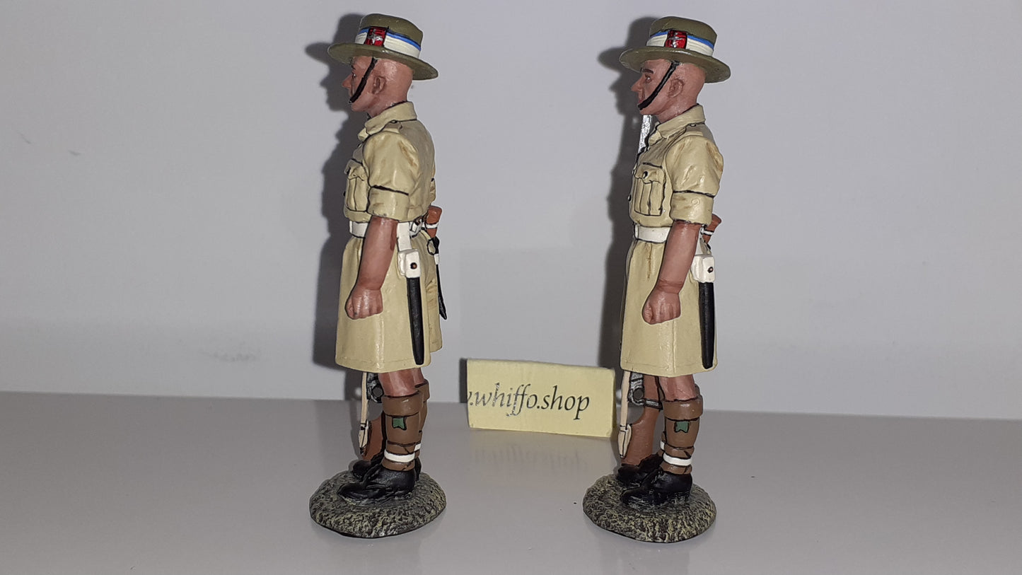 King and country Ww2 Gurkha 8th Army 2 Figures No box 1:30 2009 Ea035 Wdb