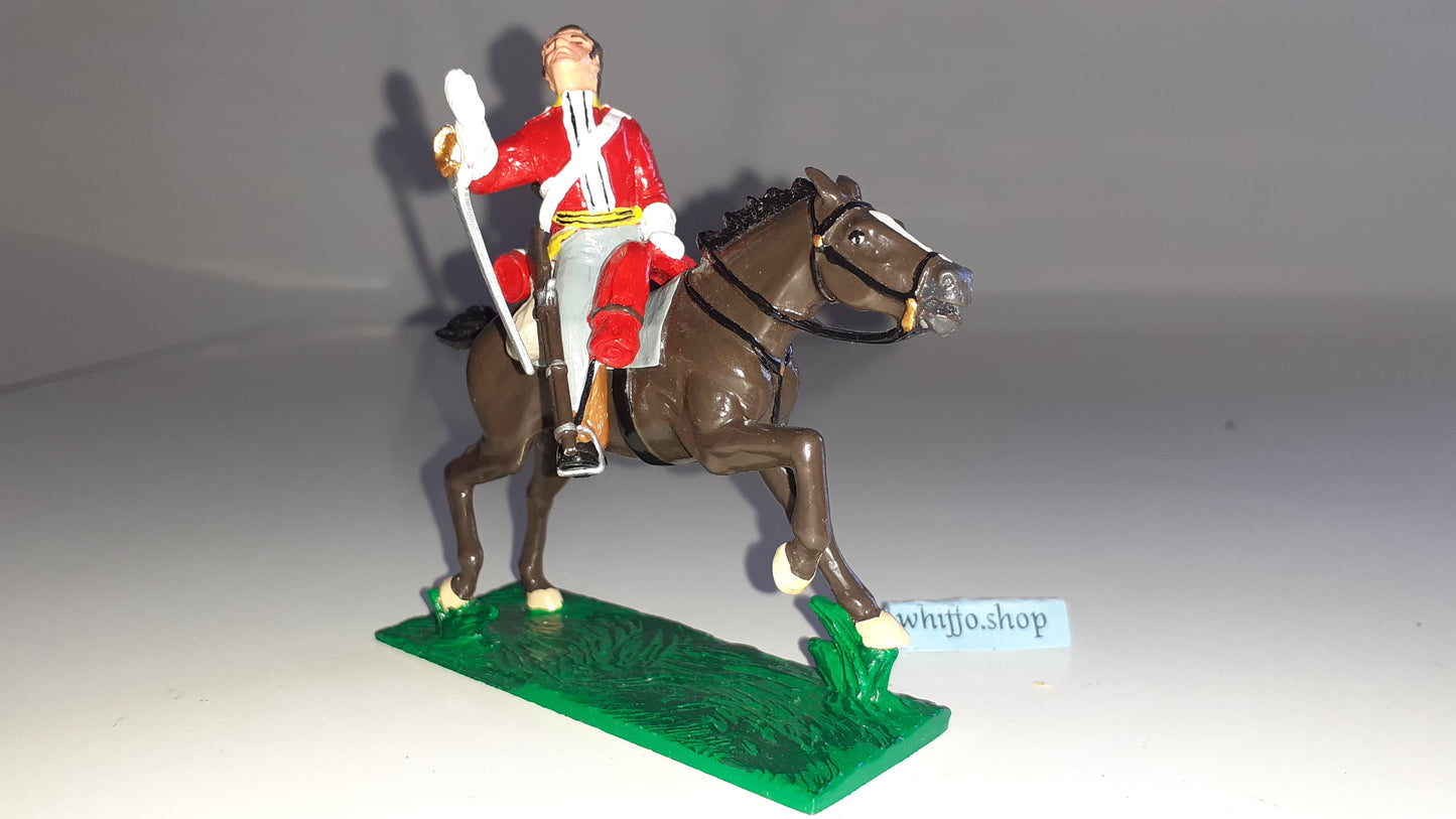 trophy miniatures 1991 Napoleonic War 6th Dragoons Brit Cavalry Wa76e 1:32 s848