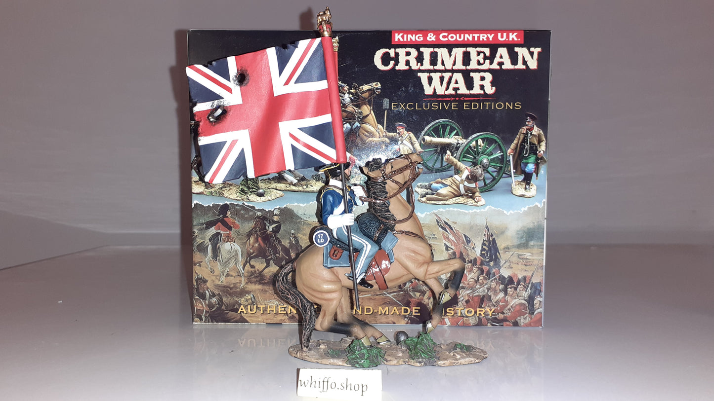 King and country Crw03 Crimean War 17th Lancer Flag Light Brigade 2007 boxd s840