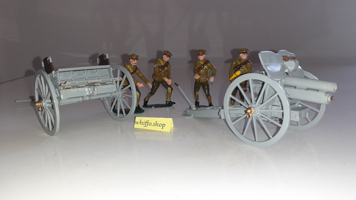 Britains 8912 Ww1 Artillery 4.5 Howitzer Limber Khaki 1993 s855