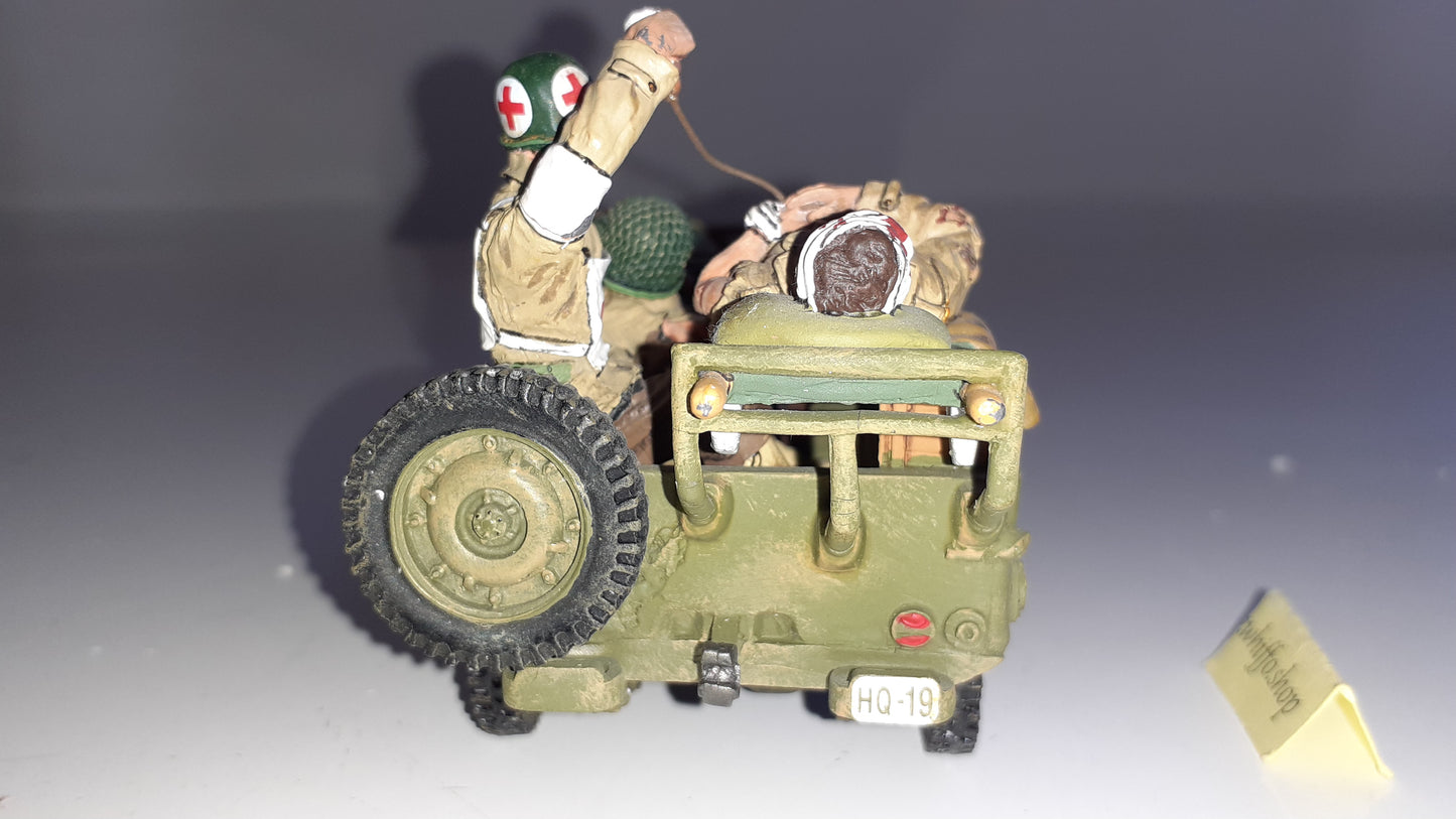 King and country Dd68 Us Ambulance Willys Jeep D-day Bulge 2011 boxd for sale S8