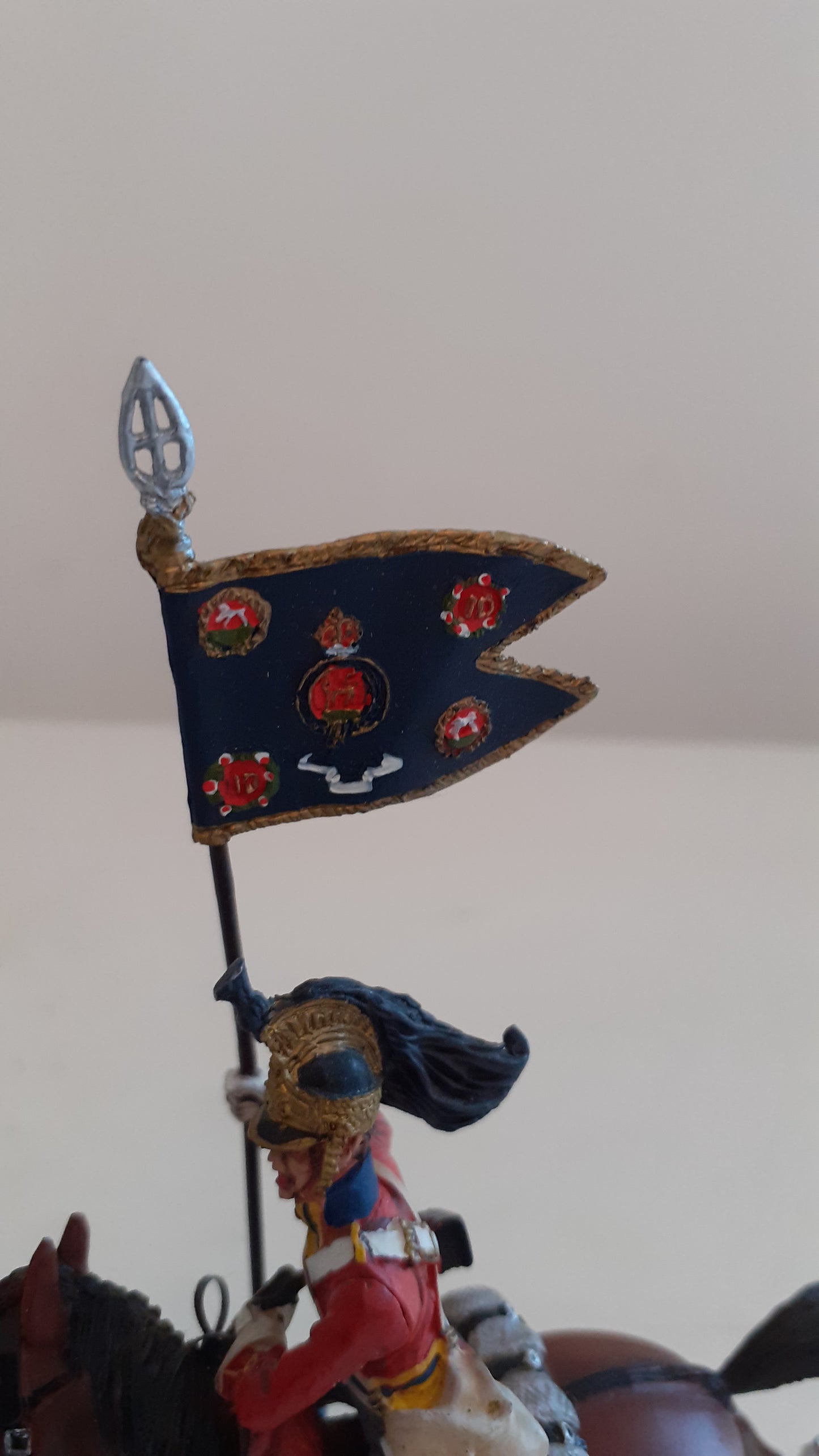 Britains Waterloo 36066 1st royal dragoons cavalry Napoleonic Guidon Bearer 2011 S8b45