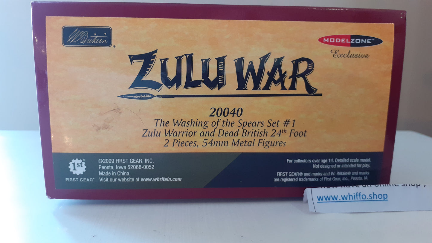 Britains 20040 Zulu wars 24th foot  1:32 metal washing spears limited boxed wdb