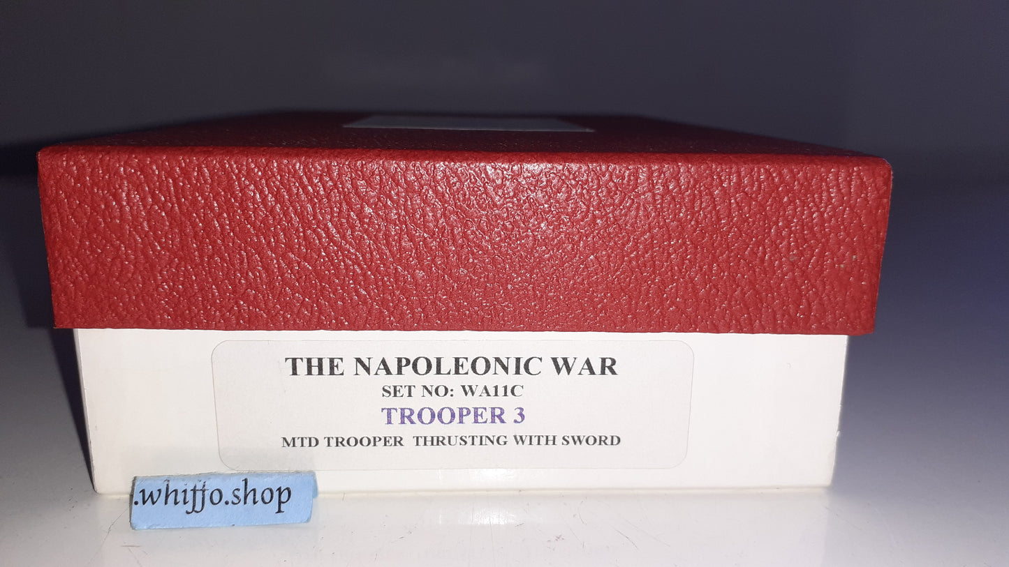 trophy miniatures 1991 Napoleonic War French Cavalry Trooper 3 Wa11c 1:32 s842