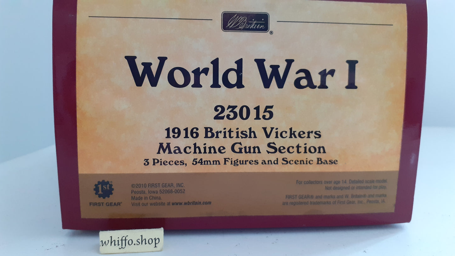 BRITAINS 23015 ww1 1916 vickers machine gun only 700 made 2010 1:32 wb85