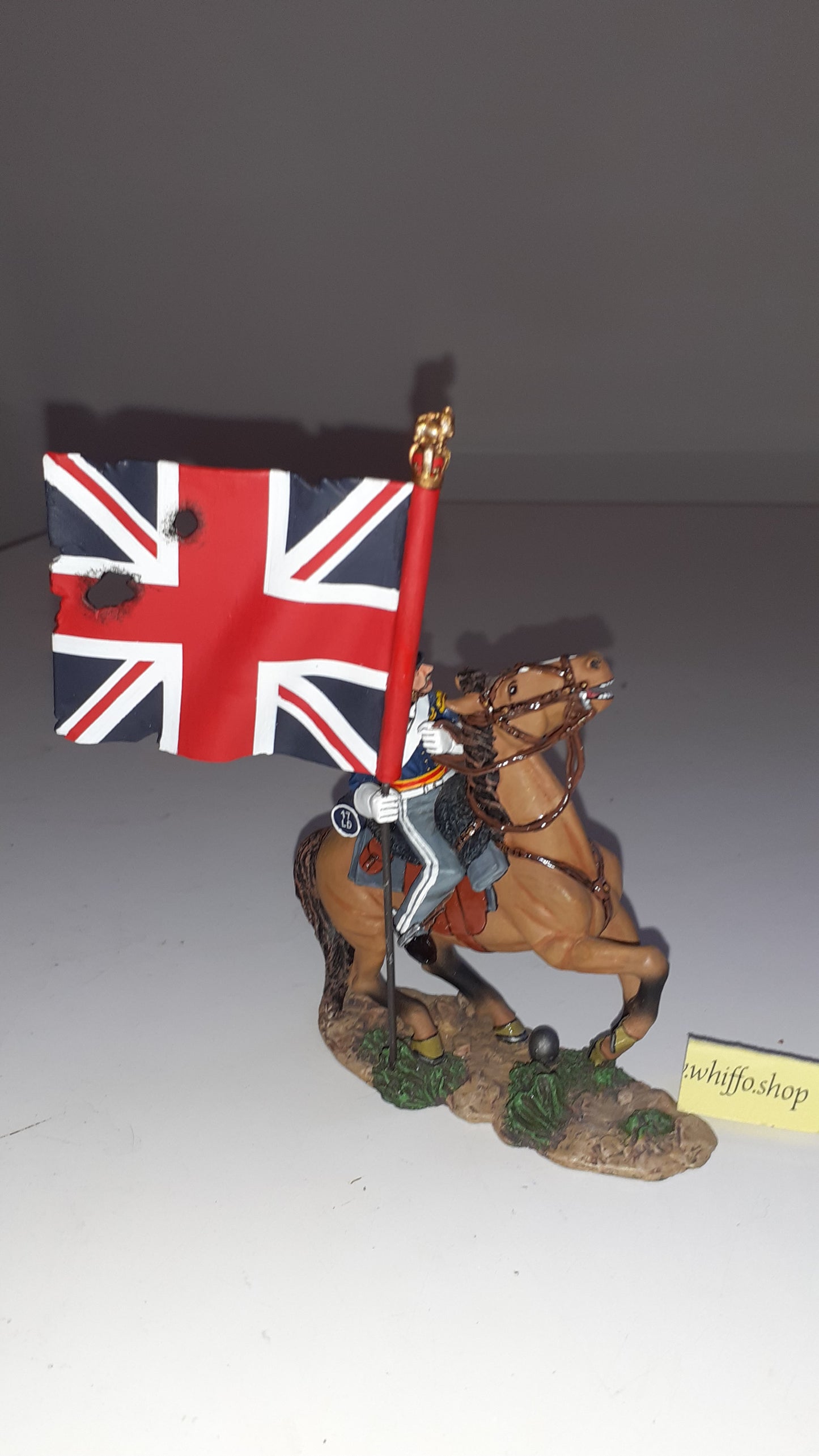 King and country Crw03 Crimean War 17th Lancer Flag Light Brigade 2007 boxd S1