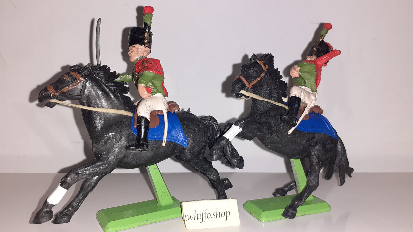 Britains deetail Waterloo French Chasseurs Cavalry 1970s Made England  1:32 B2