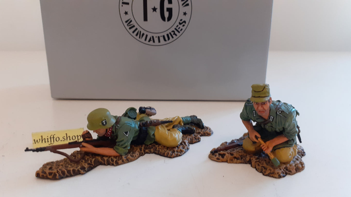 Thomas gunn ss032b ww2 german afrika korps rifle section boxed 1:30 compatible king and country s425