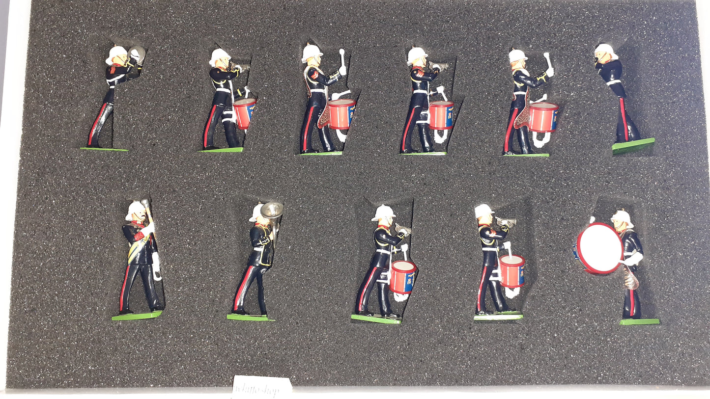 Britains 41102 2004 Ltd Edition Large Royal Marines Band boxed 1:32 S7