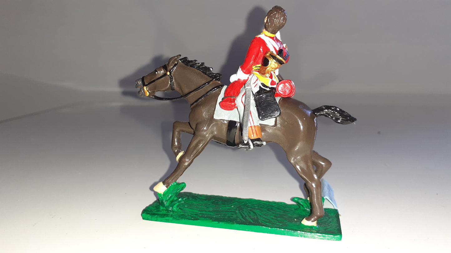 trophy miniatures 1991 Napoleonic War 6th Dragoons Brit Cavalry Wa76e 1:32 s848