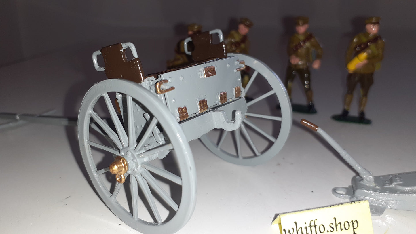 Britains 8912 Ww1 Artillery 4.5 Howitzer Limber Khaki 1993 s855