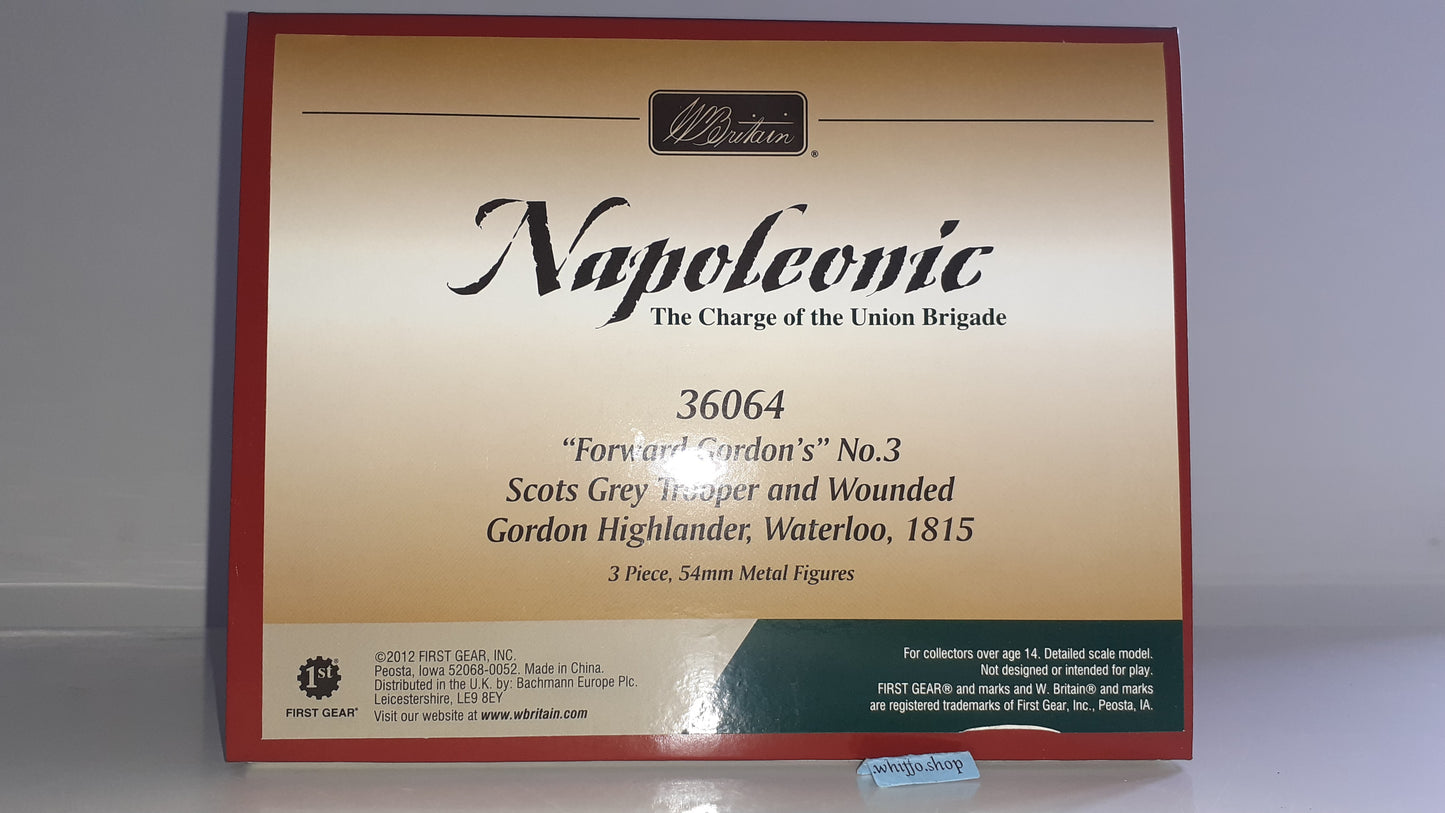 Britains 36064 Napoleonic Scots Grey Gordon Highlander waterloo 2009 1:32 S754