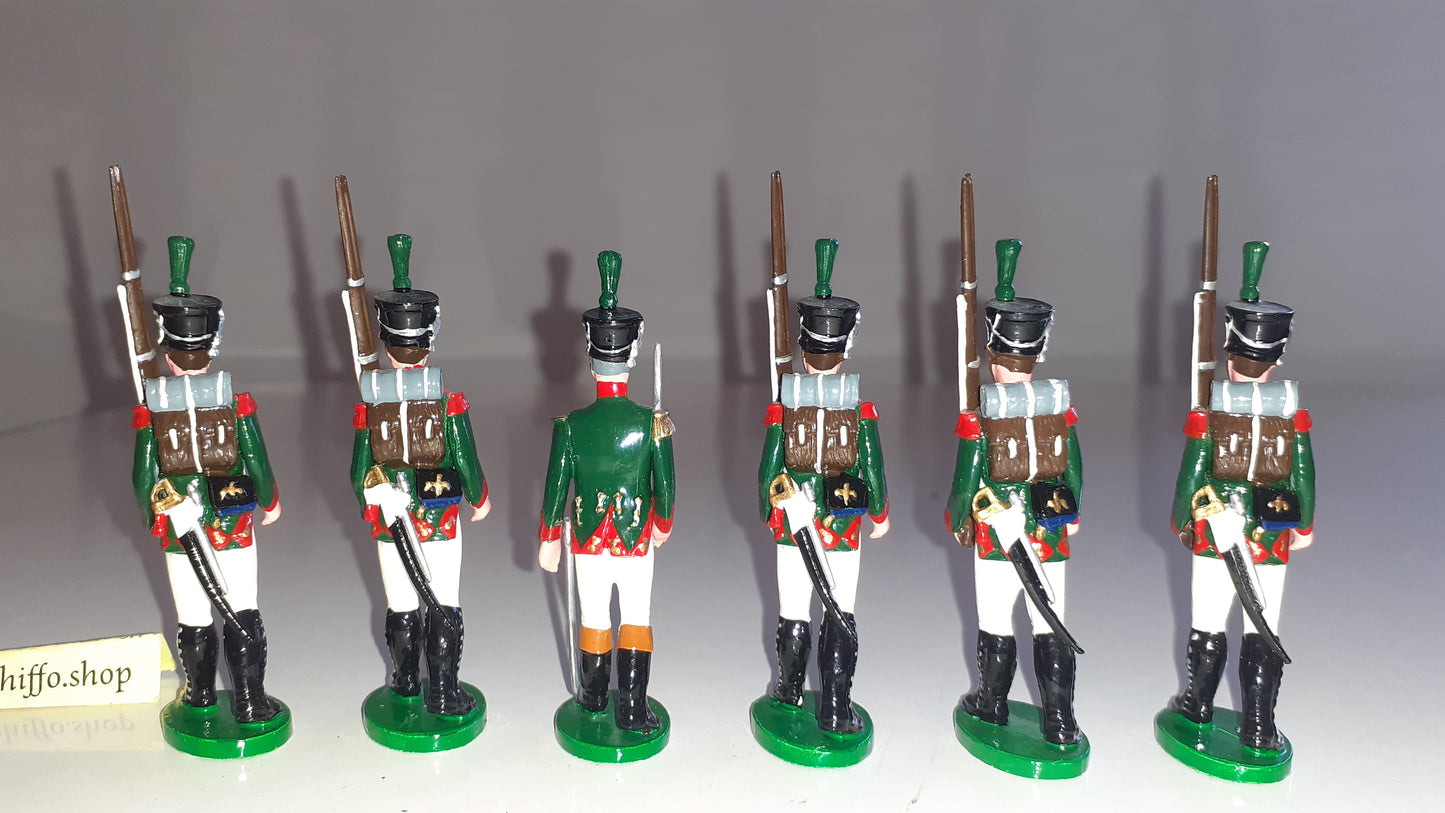 trophy miniatures 1991 Npia4 Velite Chasseurs Guard Italy Napoleon 1:32 Box S255