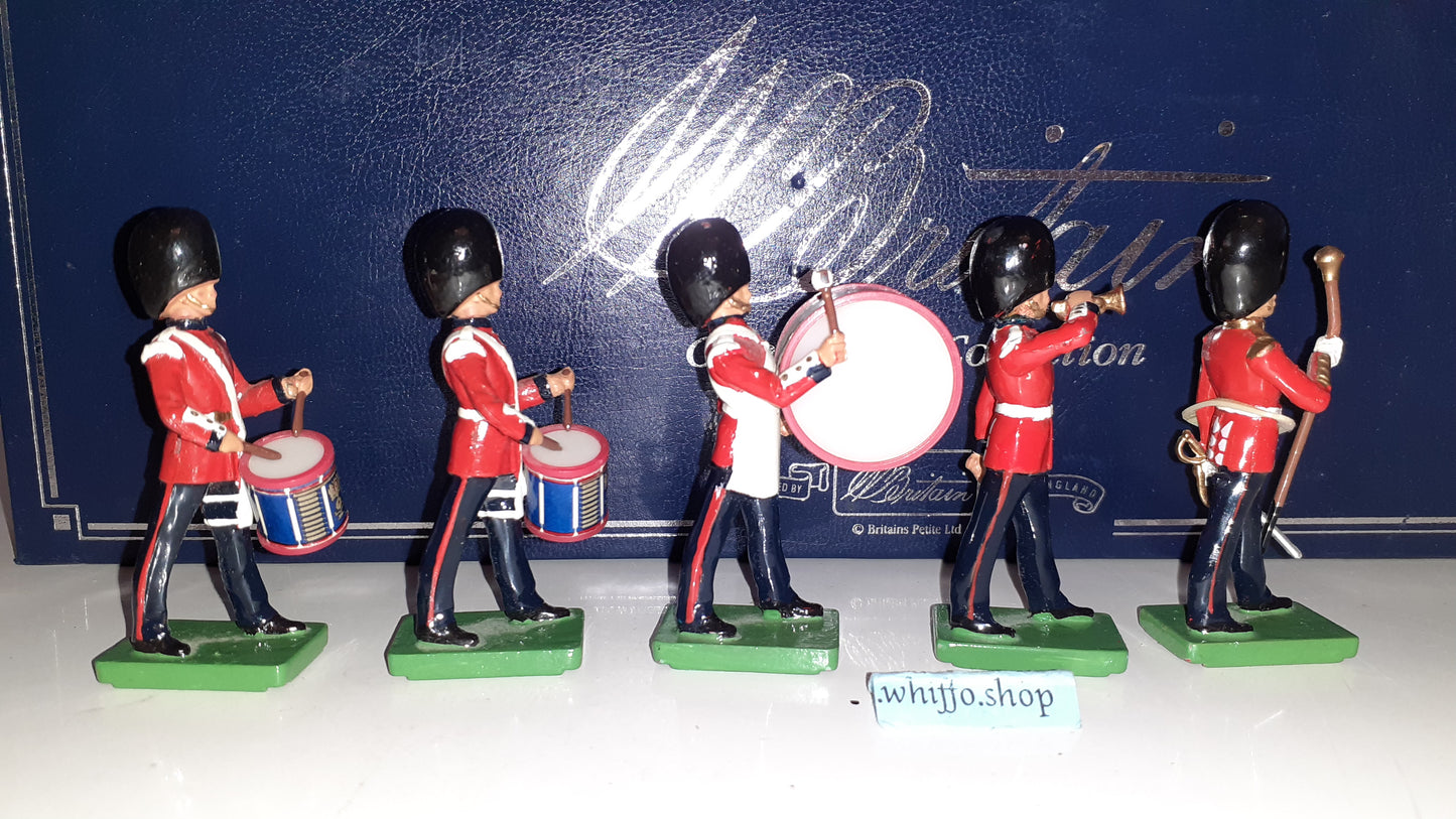 Britains 00090 deetail ceremonial band Drums Bugles scots guards 1999 1:32  s613