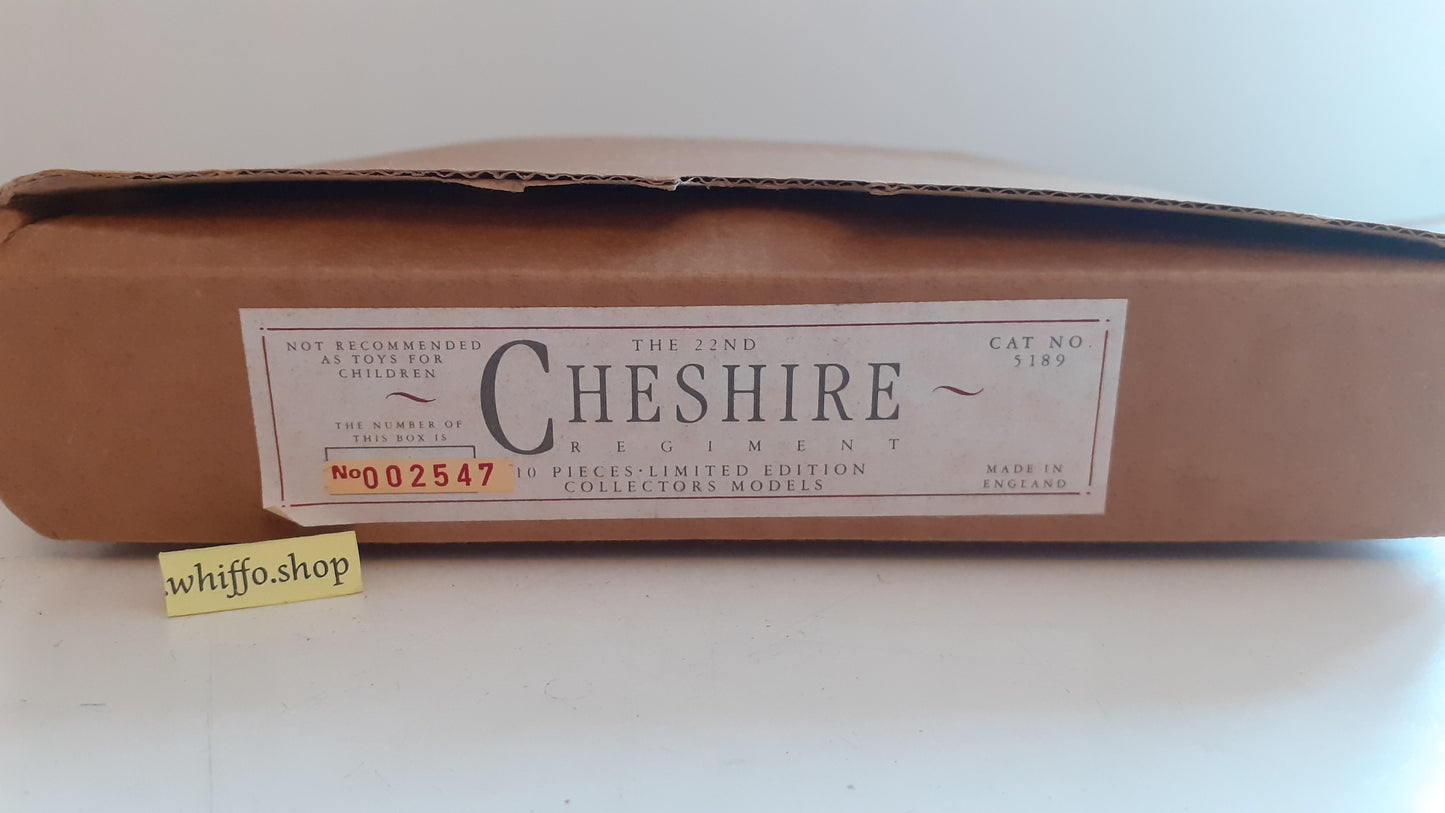 Britains 5189 22nd Cheshire regiment only limited edition made 1989 1:32 s127