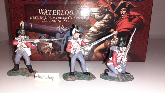 Britains 00150 1999 Waterloo Napoleonic Coldstream Guards Defending 1:32 s835