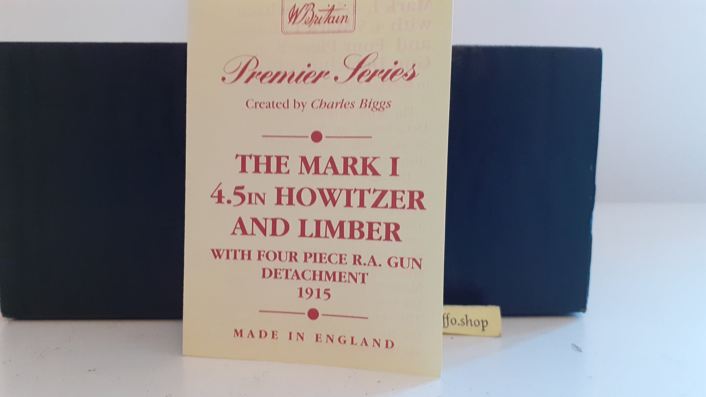 Britains 8915 4.5 howitzer limber foreign service rha ww1 artillery1994 bxd S556