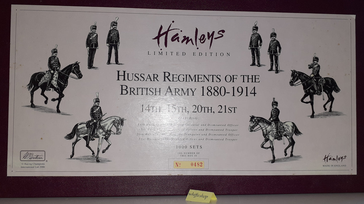 Britains 00318 Hamleys Hussars 14th 15th 20th 21st metal boxed 2000 S7