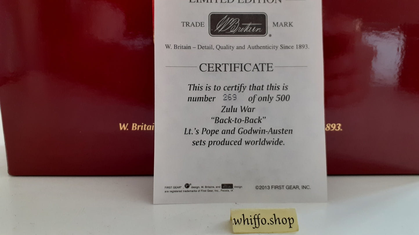 Britains 20139 Zulu wars 24th back to back lt pope 2010 1:32 500 made wb47