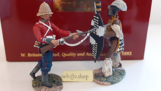 Britains 20131 24th foot stuck bayonet in shield 500 made Zulu War 2013 s564