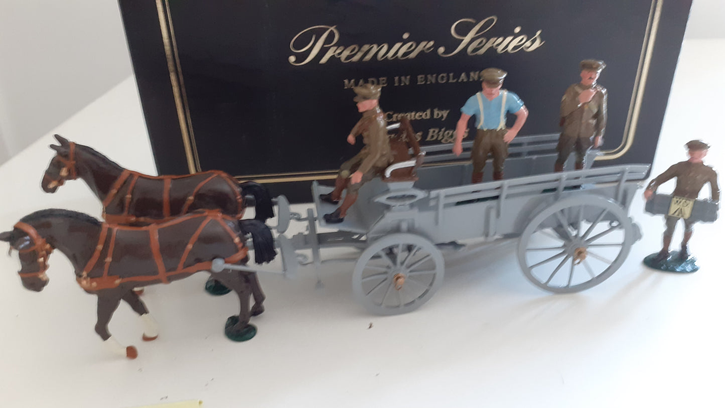 Britains 8920 Ww1 general service gs wagon 4 asc crew Khaki 1993 s148