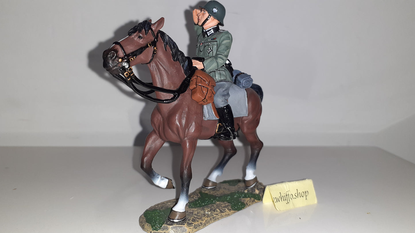 King and country fob056 German Ww2 Wehrmacht Mounted Officer boxed 1:30 S6