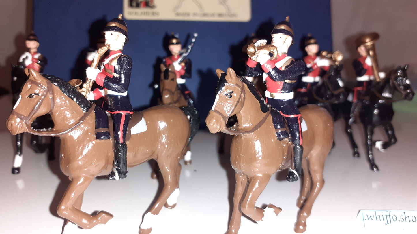 Dorset Soldiers Britains Compatible Mounted Yeomanry Band 1:32 metal boxd 80s S4 for sale