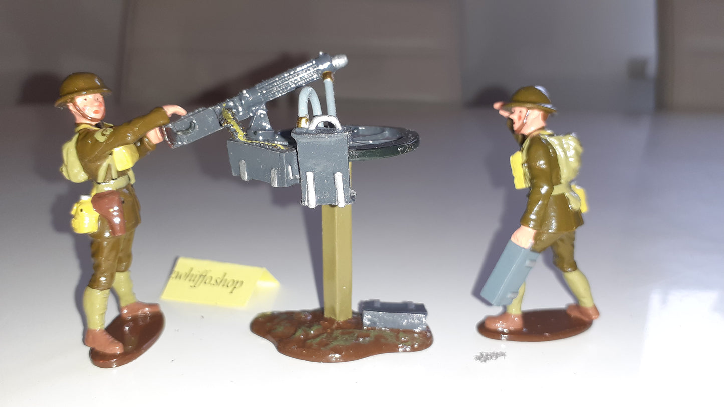 Britains 41026 Ww1 usmc Maxim Gun And Crew metal boxed 2000 S7