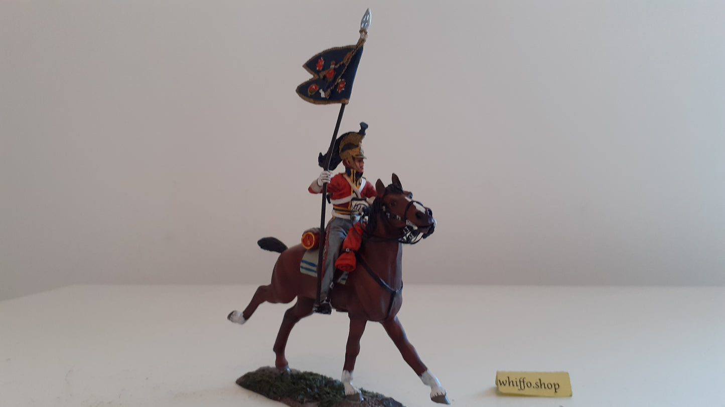 Britains Waterloo 36066 1st royal dragoons cavalry Napoleonic Guidon Bearer 2011 S8b45