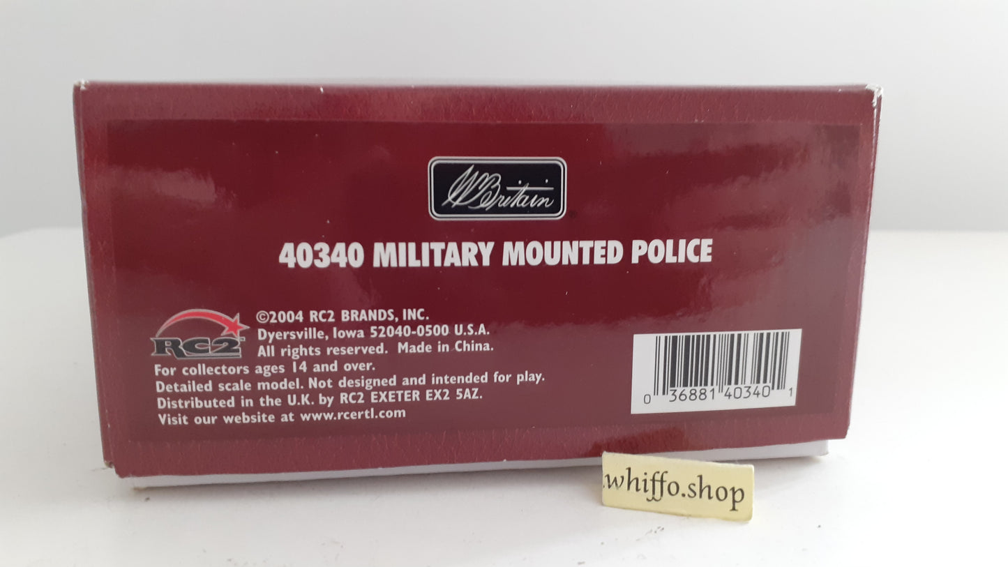 Britains 40340 mounted military police 2004 1:32 metal S150