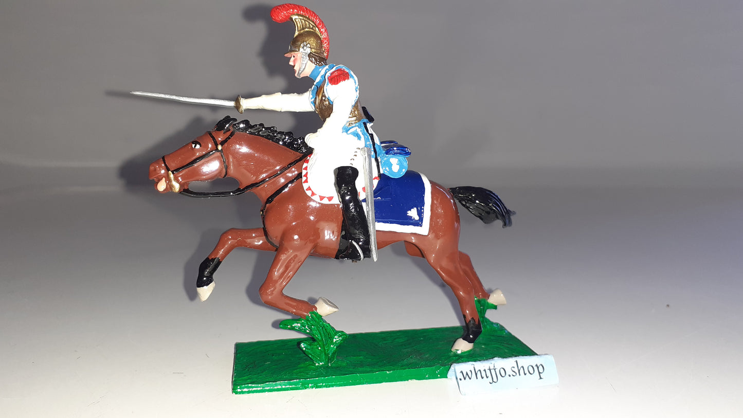 trophy miniatures 1991 Napoleonic War French Cavalry Trooper 3 Wa11c 1:32 s842