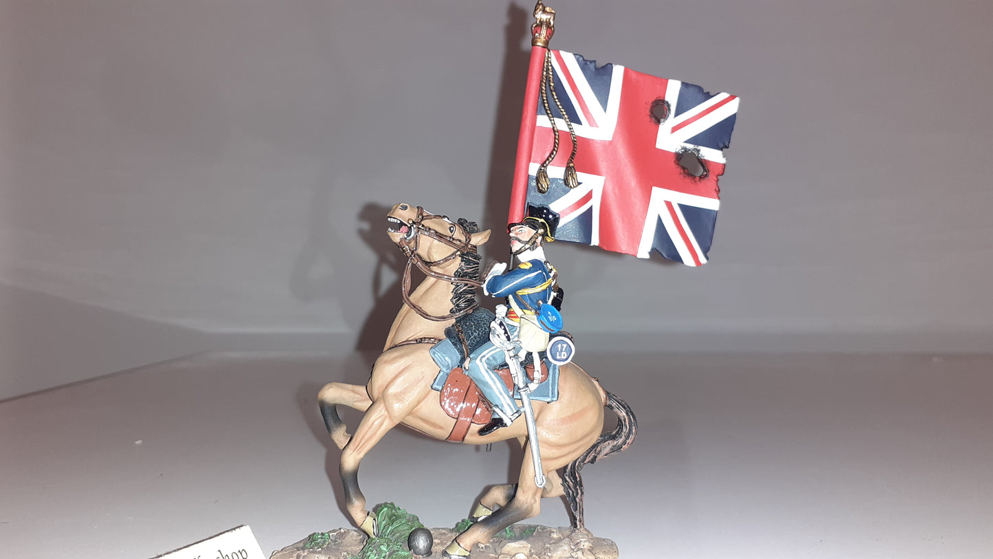 King and country Crw03 Crimean War 17th Lancer Flag Light Brigade 2007 boxd s840