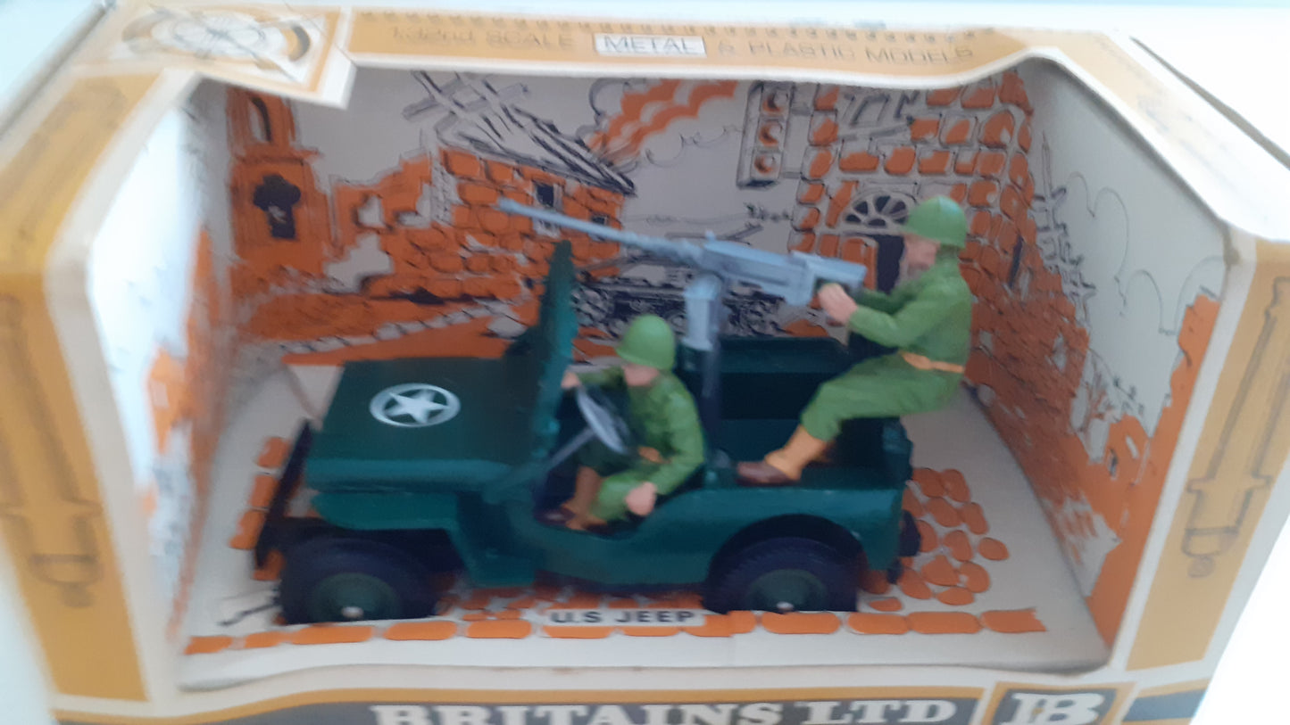Britains 9786 1974 deetail ww2 u.s. willys jeep boxed 1:32  s526