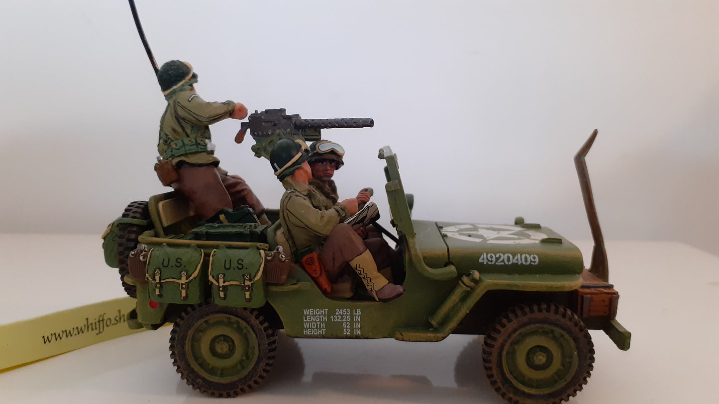 King and country ww2 US Army Willys Jeep D-day box 1:30  Dd075 Dd75 Wdb