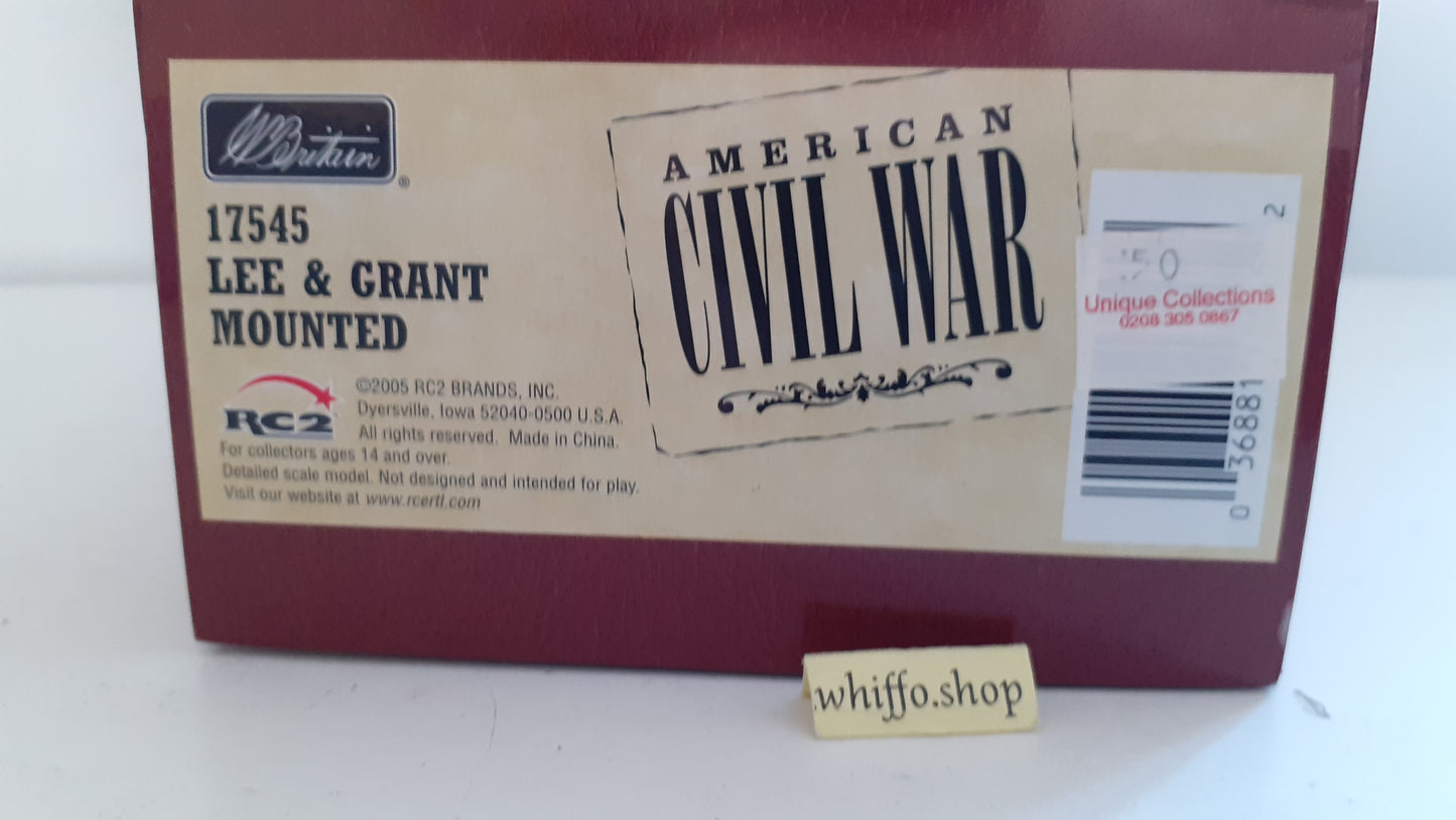 Britains 17545 Acw union confederate general lee and grant 2003 1:32 metal S525