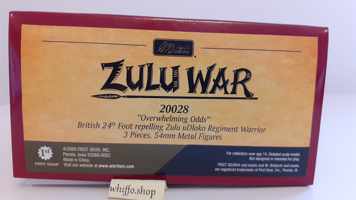 BRITAINS 20028 Zulu War overwhelm odds Only 600 Made 24th Foot 2008 1:32 S8b65
