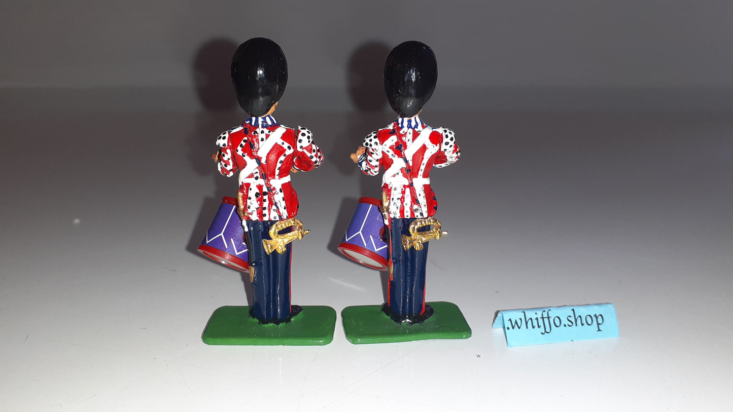 Britains 40211 Queen Victoria Scots Guards Drummers 1:32 metal boxed for sale  S8