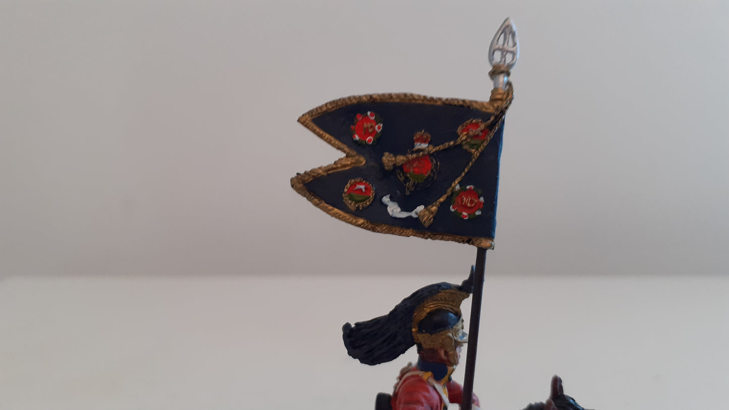 Britains Waterloo 36066 1st royal dragoons cavalry Napoleonic Guidon Bearer 2011 S8b45